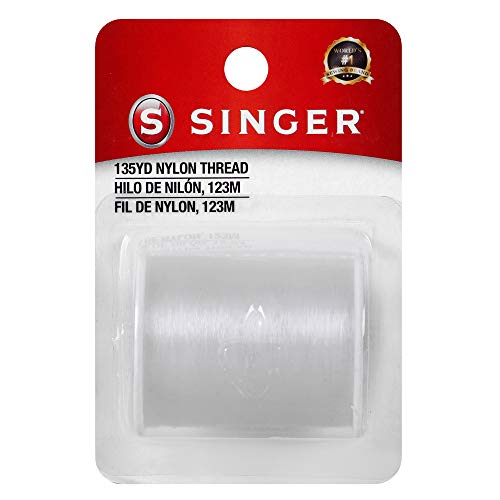 SINGER 00260 Clear Invisible Nylon Thread, 135-Yard