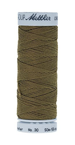 Mettler Metrosene Cordonnet Polyester Thread, 50m/55 yd, Olive Drab