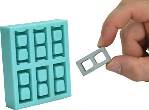 Acacia Grove Miniature Cinder Block Mold, Silicone Rubber (1:12 Scale)