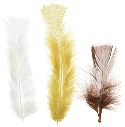 Touch of Nature Turkey Flat Feather Fluffy Feathers 14GM Earth Mix 1pkg