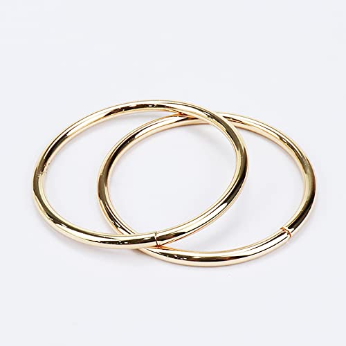 Quluxe 2.5 Inch Dream Catcher Rings Metal Hoops Macrame Ring for Crafts, Macrame and Dream Catcher Supplies- Gold (Pack of 20)