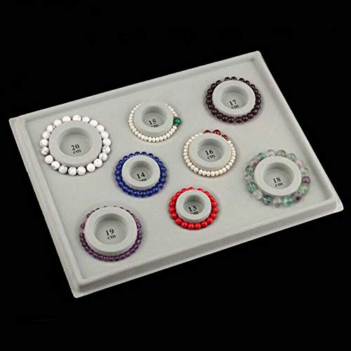 E-outstanding Bracelet Design Board Flocked Bead Beading Jewelry Organizer Tray for Bracelet Jewelry Making Design DIY Craft Panel