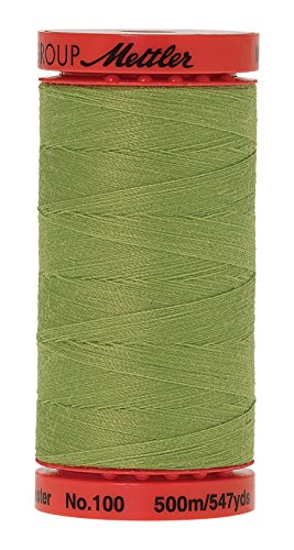 Mettler Metrosene Polyester All Purpose Thread, 500m/547 yd, Bright Mint