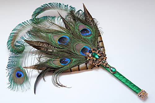 Piokio 50 pcs Natural Peacock Feathers in Bulk 10-12 inch(25-30 cm) Bulk for DIY Craft, Wedding,Decoration