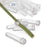 Royal Imports Floral Water Tubes/Vials for Flower Arrangements, Clear - 3" (1/2" Opening) - Standard - 25/Pack - w/Caps