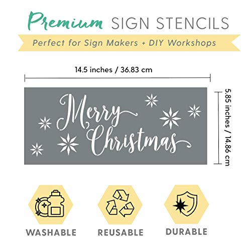 I Like That Lamp Christmas Themed Stencils - Easy DIY Wall Décor for Making Sign Stencils (3 Pack, Chirstmas)
