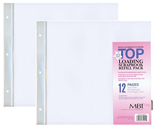 2-Pack - MBI 12" x 12" Scrapbook Expansion Pages, 6sht (12 Pages)
