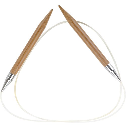 ChiaoGoo Circular 40 inch (102cm) Bamboo Dark Patina Knitting Needle Size US 11 (8mm) 2040-11