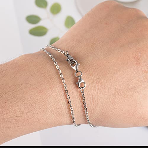 925 Sterling Silver Double Lobster Clasp Extender Double Claw Connector Silver Bracelet Extension Clasps for Jewelry Making（2pcs）