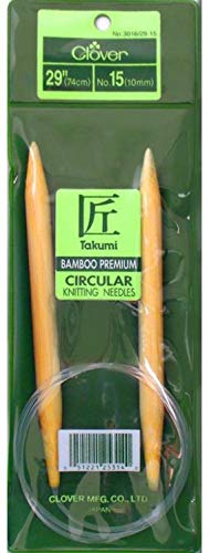Takumi Bamboo Circular Knitting Needles 29-Size 15/10mm