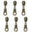 MebuZip 50PCS Anti-Brass Pulls for #5 Nylon Coil Zippers Antique Brass Zipper Sliders for Luggages Purses Bags (New)
