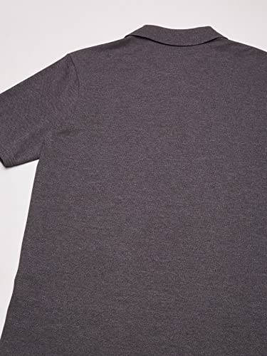 Hanes Men's Short Sleeve X-Temp W/ FreshIQ Polo, Charcoal Heather, Medium