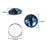DROLE 100Pcs 12mm Assorted Eye Covered Cabochons Flatback Cabs Animal Doll Evil Eye Cabochon for DIY Crafts Jewelry Making