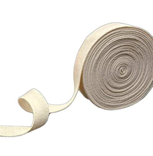 Losita Cotton Twill Tape 10 Yards Herringbone Pattern Soft Fabric Webbing Strap Ribbon - Bias Tape for Sewing Binding Gift Wrapping DIY Cloth Sewing Supplies (3/4 Inch, Beige)