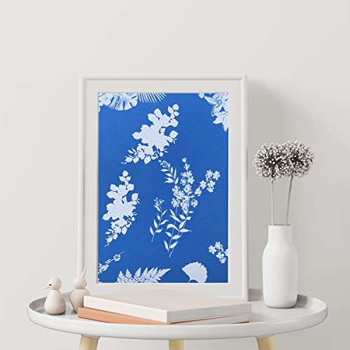 KINBOM 32pcs Cyanotype Paper, Sun Print Paper Light Sensitive Paper Photography with Acrylic Sheet for DIY Crafts Projects