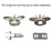 Hahiyo 1.87 Inch Length Bee Clasps Locks with 2 Washer Smooth Swivel Action Close Securely Neutral Appearance Metal Decorative Buckle Lock Hasp Silver 2 PCS for DIY Craft Leather Wallets Bags