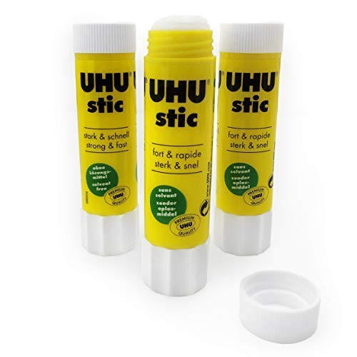 UHU Stic - 0.29 oz / 8.2g Clear Glue Stick - Pack of 3 (Limited Edition)