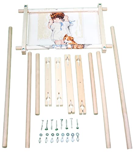 Premium Frank A. Edmunds Split Rail Scroll Frame Set - 1 Pc. - Quality Wood, Ideal for Stitchery & Needlecraft Projects - Versatile and Perfect for Any Event