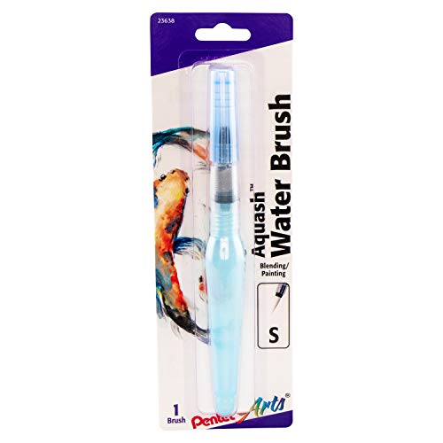 Pentel Arts Aquash Water Brush, Small Brush, Fine Point Tip, 1 Pack (FRHFBP)