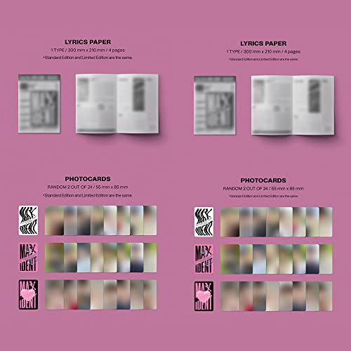 dreamus Stray Kids ( MAXIDENT ) STANDARD EDITION SET + LIMITED EDITION album, Multicolor