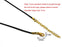 Sovenny 50 Pieces 1.5mm Black Waxed Necklace Cord with Gold Chain Lobster Clasp for Bracelet Necklace and Jewelry Making