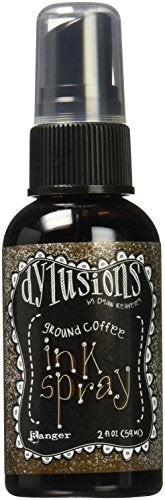 Ranger Dyan Reaveley's Dylusions Collection Ink Spray, 2-Ounce, Ground Coffee (DYC-40446)