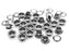 CRAFTMEMORE 3/16" (5MM) Hole Size Metal Grommets Eyelets with Washers for Bead Cores, Clothes, Leather, Canvas (300 Sets, Gunmetal)