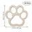 24pcs Paw Shaped Wooden Cutouts Dog Cat Claws Cutouts Unfinished Wood Pet Paw Wood DIY Craft Embellishments Gift Ornaments Decoration, 3.1x3.3 in