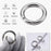 Spring O Rings, Spring Snap Clip Hooks Zinc Alloy Round Metal Split Rings Small Clamp Clasp Keyring Buckle for Bag Purse Handbag Strap Craft Jewelry Making