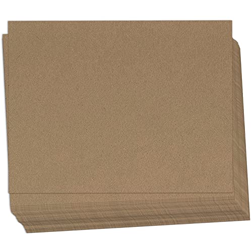 Hamilco Brown Kraft Cardstock Paper Cards 4x6 " Thick Blank Card Stock Heavy Weight 100 lb Cover - 100 Pack
