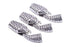 KONMAY 5 Sets 7.0mm Snake Shaped Hook Bracelet Clasps Set for Braclet Making,Antique Silver