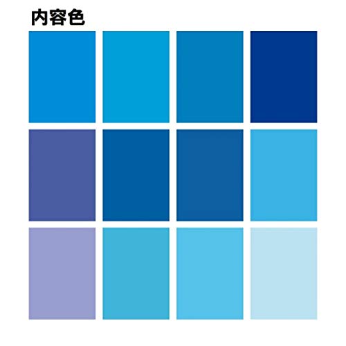 Toyo 068302 Origami Tanto Color Paper, 13.8 inches (35 cm) Square, Blue, Pack of 12