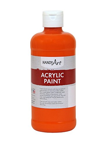Handy Art Student Acrylic Paint 16 ounce, Chrome Orange