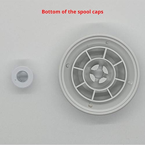 Spool Pin Cap 2PC Set for most of Singer, and Some Europro, Husqvarna Viking, Juki Sewing Machine Models - 2 Different Sizes of Replacement Spool Cap (0.47 and 1.73 Inches) by Apartment ABC