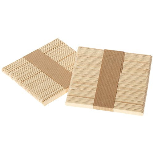 Hygloss Products, Inc Natural Wood Popstix - Popsicle Sticks - Art Projects, Kids Crafts, Baking Supplies - 4 1/2 inches, 150 Pieces (72115)