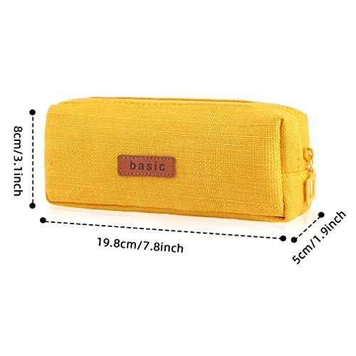 iSuperb Cotton Linen Pencil Case Student Stationery Pouch Bag Office Storage Organizer Coin Pouch Cosmetic Bag