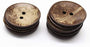 AMORNPHAN 20 PCS 1.2 Inch 30mm Brown Thick Natural Wooden Large Coconut Shell Buttons 2 Holes for Crafts DIY Clothing Sewing (30mm 20pcs)