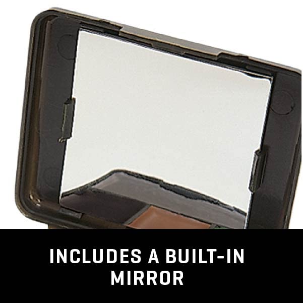 Allen Company Four Color Camo Face Paint Compact with Mirror - Black, Brown, & Olive