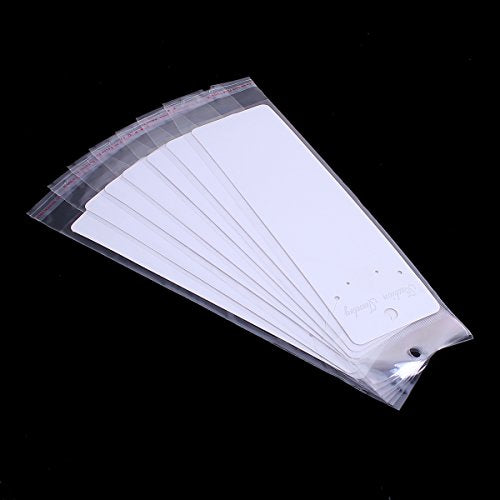 30 Pack Fashion Jewelry Display Cards with Self Adhesive Bags (Necklace)