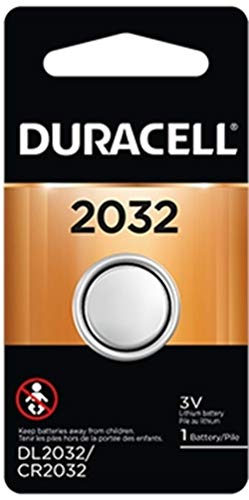 Duracell DL2032 Lithium Coin Battery, 2032 Size, 3V, 230 mAh Capacity (Case of 6)