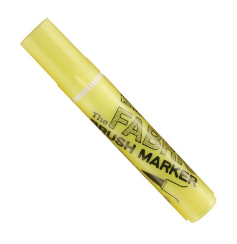 UCHIDA 722-C-F5 Marvy Fabric Brush Point Marker, Fluorescent Yellow, 1 Count (Pack of 1)