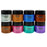 U.S. Art Supply 8 Color Metallic Acrylic Paint Jar Set 100ml Bottles (3.33 fl oz) - Professional Artist Bright and Vivid Pearlescent Metallic Colors great for Acrylic Pouring shimmer effects
