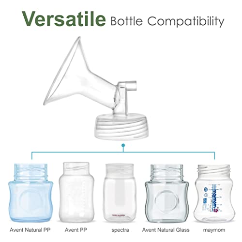 Maymom Pump Part Compatible with Spectra S1,S2 Spectra 9 Plus Breastpump; Incl Wide Mouth Flange (One flange-21mm Flange) Not Original Spectra Flange; Not Spectra Baby USA Parts