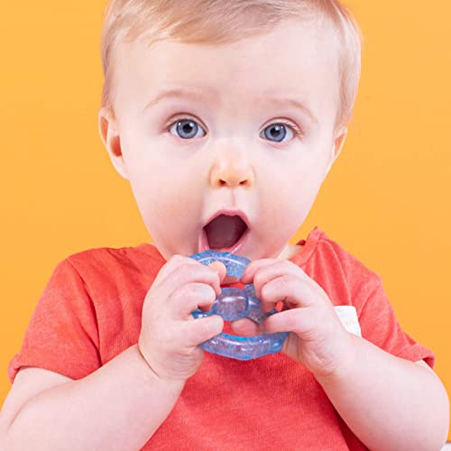 Bright Starts Gel-Filled 3 Count- BPA Free - Chillable Teething Toy, Ages 3 Months + (Pack of 1)