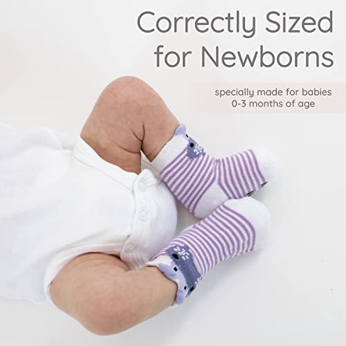 Baby Socks Gift Set - Newborn Baby Gifts for Boys & Girls - 7 Unique Pairs - Cute & Funny Gender Neutral Gift for Baby Shower & Unisex Registry Idea - Gender Reveal Gifts - Newborn Gifts