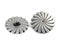 Bezelry 10 Pieces Rotating Flower Metal Shank Buttons. 25mm (1 inch) (Antique Silver)
