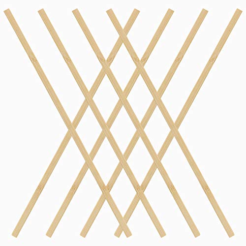 Pllieay 100 Pieces Bamboo Sticks Wooden Extra Long Sticks for Crafting (15.7 Inches Length × 3/8 Inches Width)
