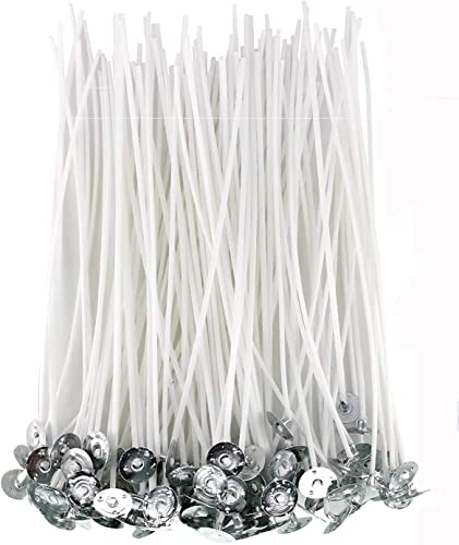 PXBBZDQ Wicks for Candle Making,100pcs Cotton Candle Wicks (lx Wicks), 8in Low Smoke Pre-Waxed Candle Wick (Slow Burning Wicks),Premium Candle Making Supplies