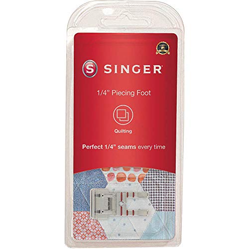 SINGER | Quarter Inch Piecing Presser Foot, Creates Perfect 1/4 Inch Seams, Great for Quilting, Baby & Doll Clothes - Sewing Made Easy