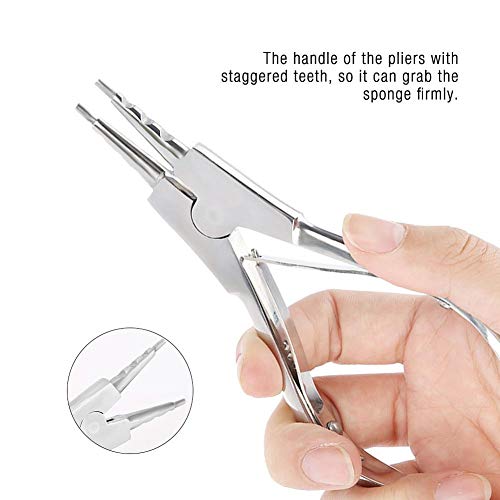 Ring Opening Pliers, Cimenn Surgical Steel Body Piercing Kits Ear Nose Lip Navel Tongue Septum Forcep Clamp Pliers Tool, Precision Circlip Pliers Retaining Clip Pliers Solid Spring Removal Tool
